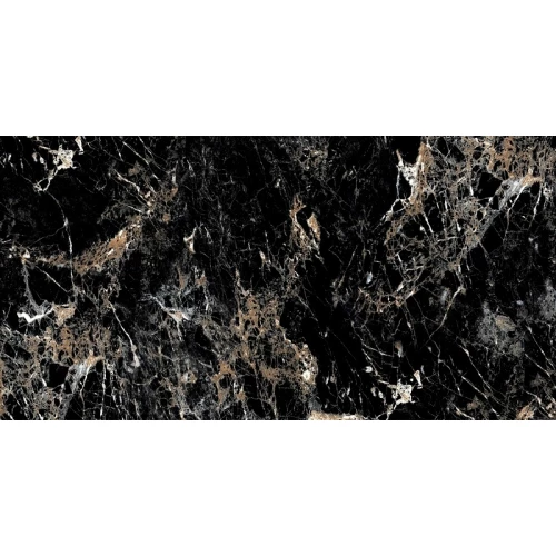 Керамогранит Bluezone Burburry Black High Glossy глянцевый черный BZ73143 120х60 см