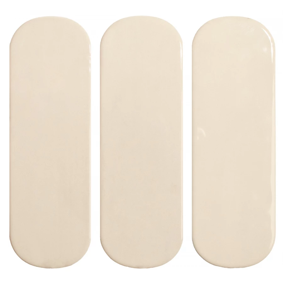 Плитка настенная DNA Calema Oval White Gloss глянцевая белая 16х5,2 см