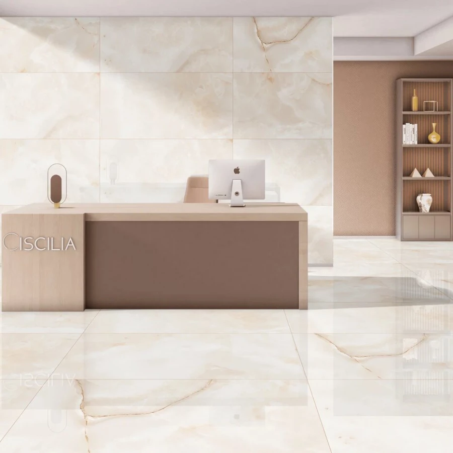 Керамогранит Kevis Glossy Piso Onyx Brown 120х60 см