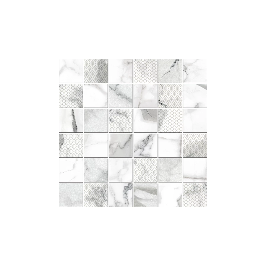 Мозаика Kerlife Arabescato bianco decor mosaic 30х30 см