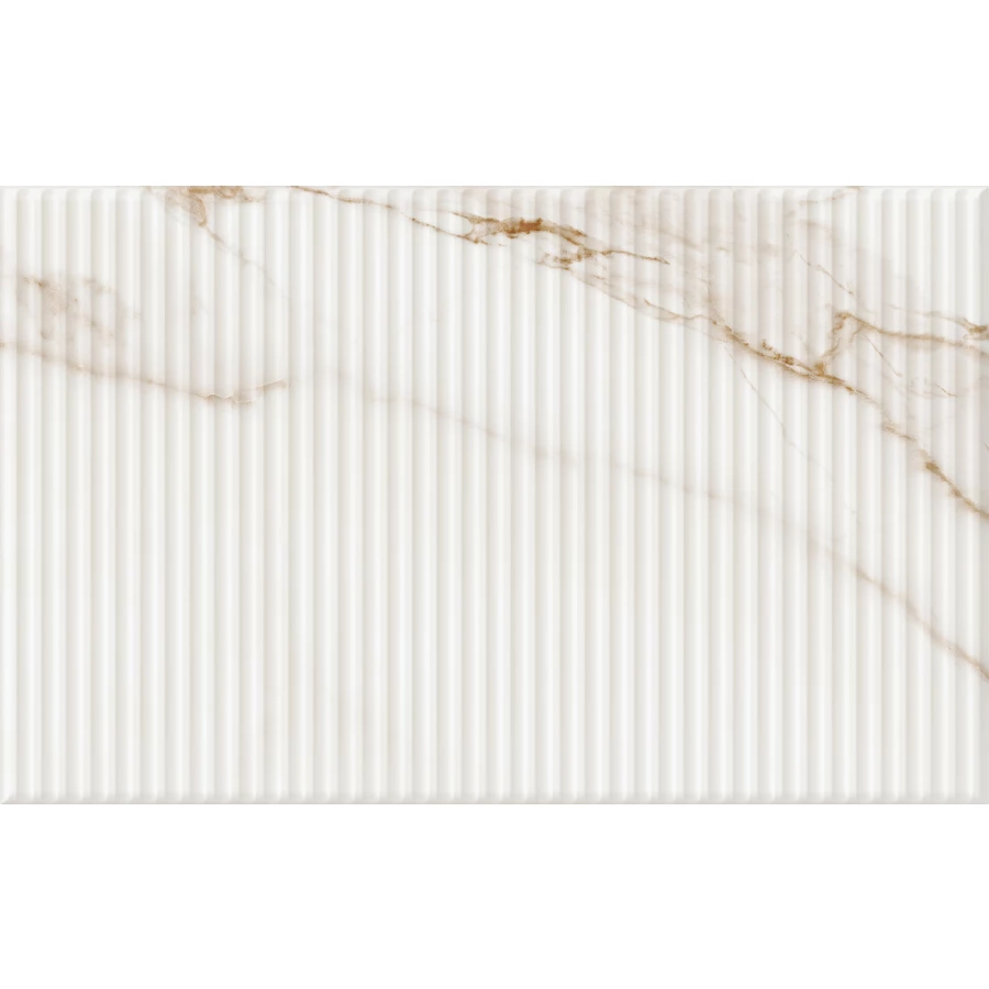 Плитка настенная Gracia Ceramica Капелла низ 02 глянцевая белая 010100001555 40х25 см