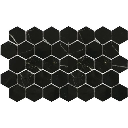 Керамическая мозаика Bode Marble Porcelain Caramelle Marrone Oriente POL гексагон BMB7532M1 30,8х26,7 см