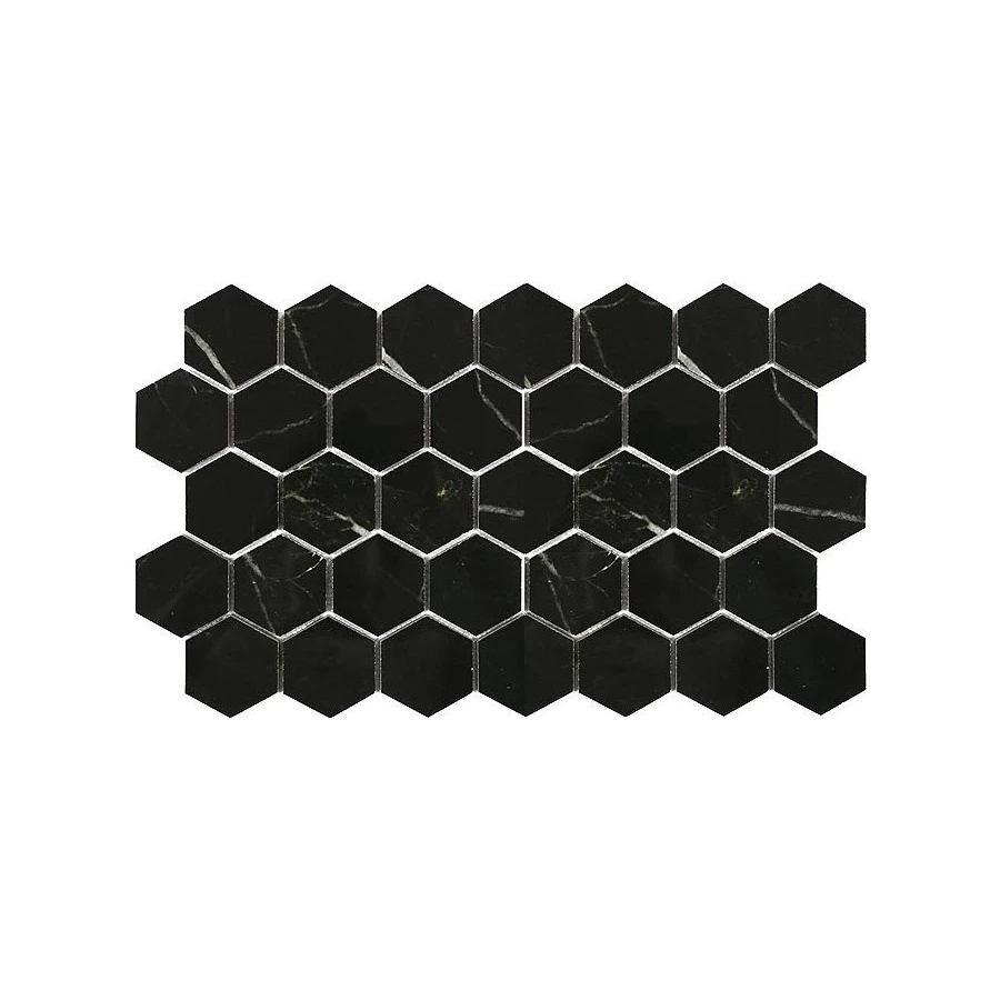 Керамическая мозаика Bode Marble Porcelain Caramelle Marrone Oriente POL гексагон BMB7532M1 30,8х26,7 см