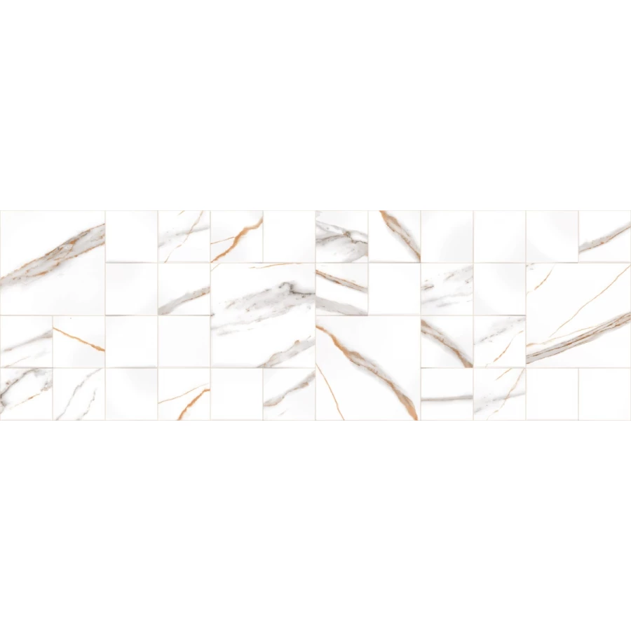 Плитка настенная Primavera Signorina Gold Decor 02 carving DC15-02 90х30 см