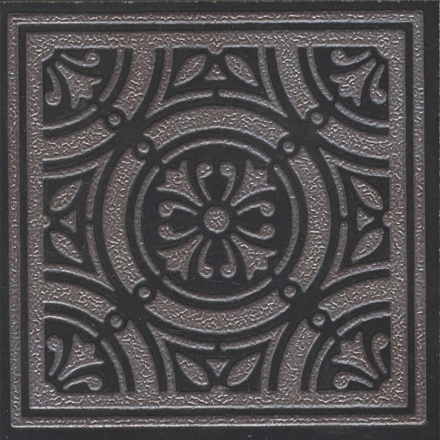 Керамогранит Kerama Marazzi Тьеполо 2 Вставка матовая черная OS\A344\SG618420R 9,6x9,6 см