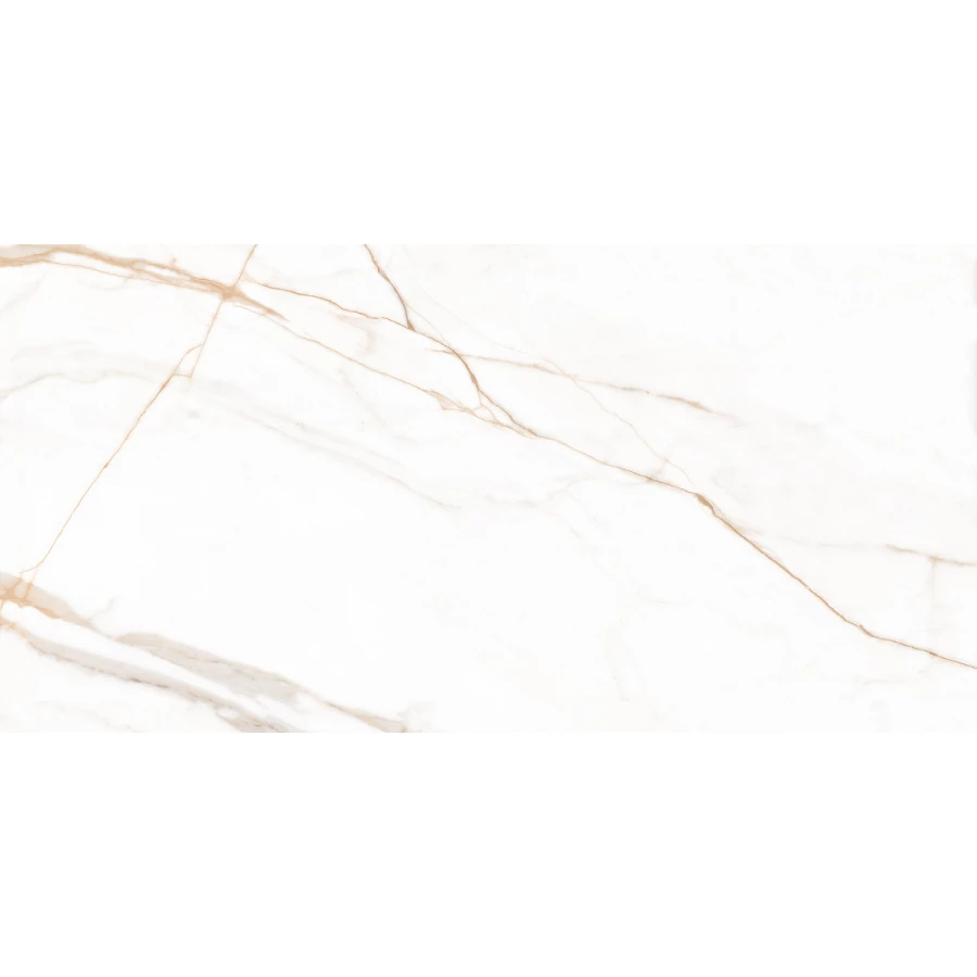 Керамогранит Ceradim Calacatta Goddes Gold Полированный белый 120х60 см
