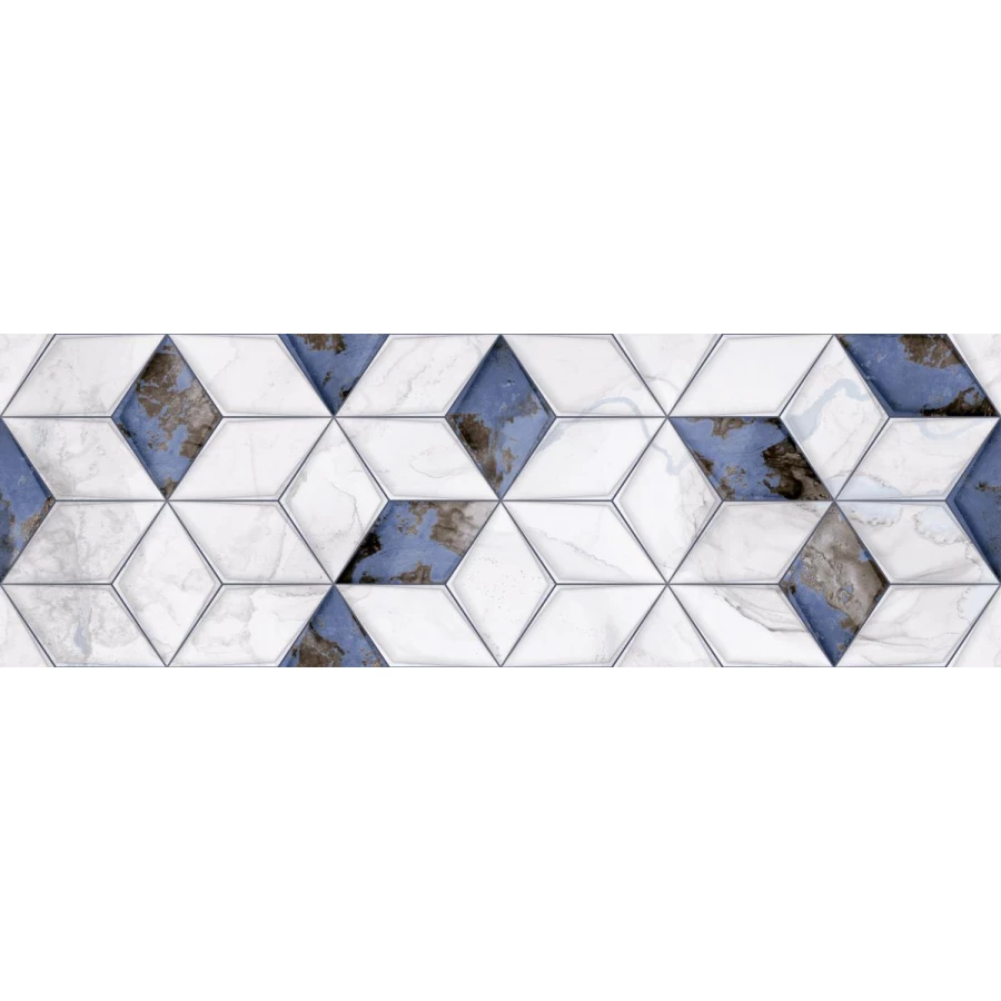 Плитка настенная Primavera Tiziana Aqua Decor 04 glossy DG05-04 90х30 см