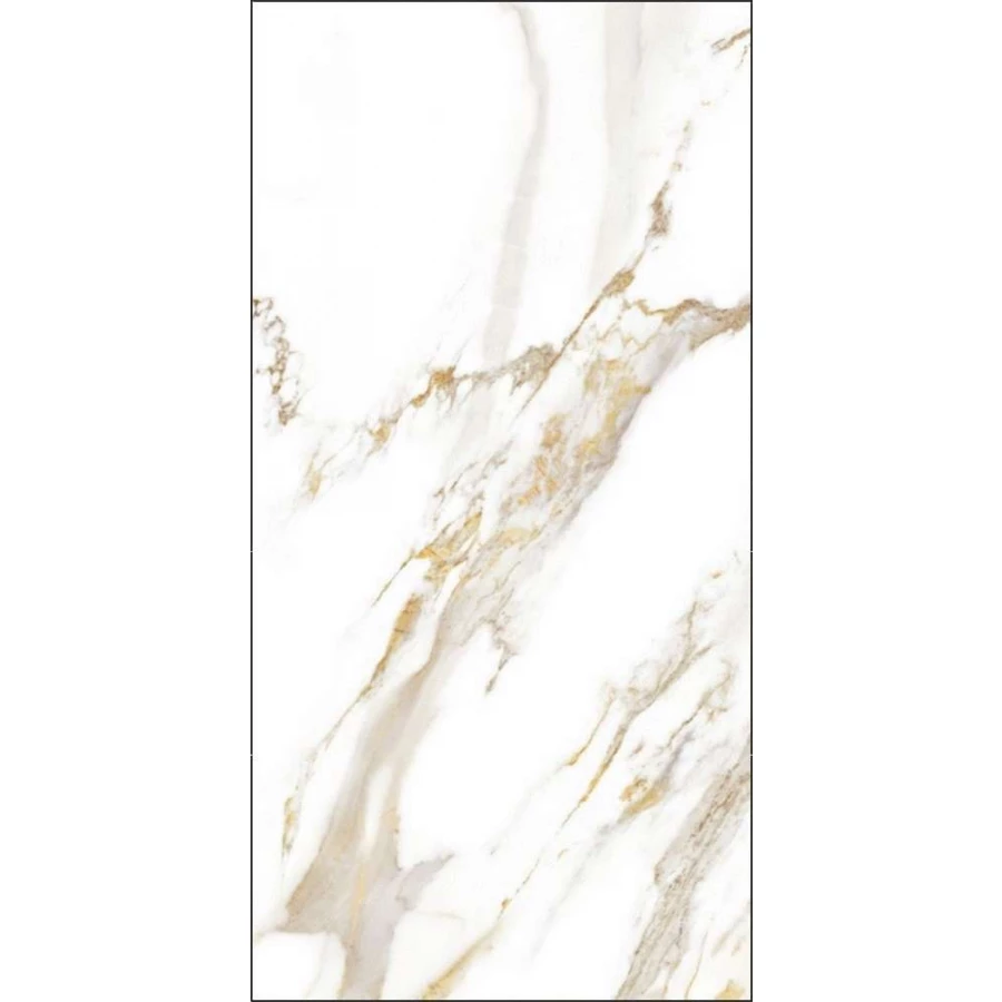 Керамогранит Global Tile Calacatta Royal_GT грес глазуированный Белый GT120600103MR 120х60 см