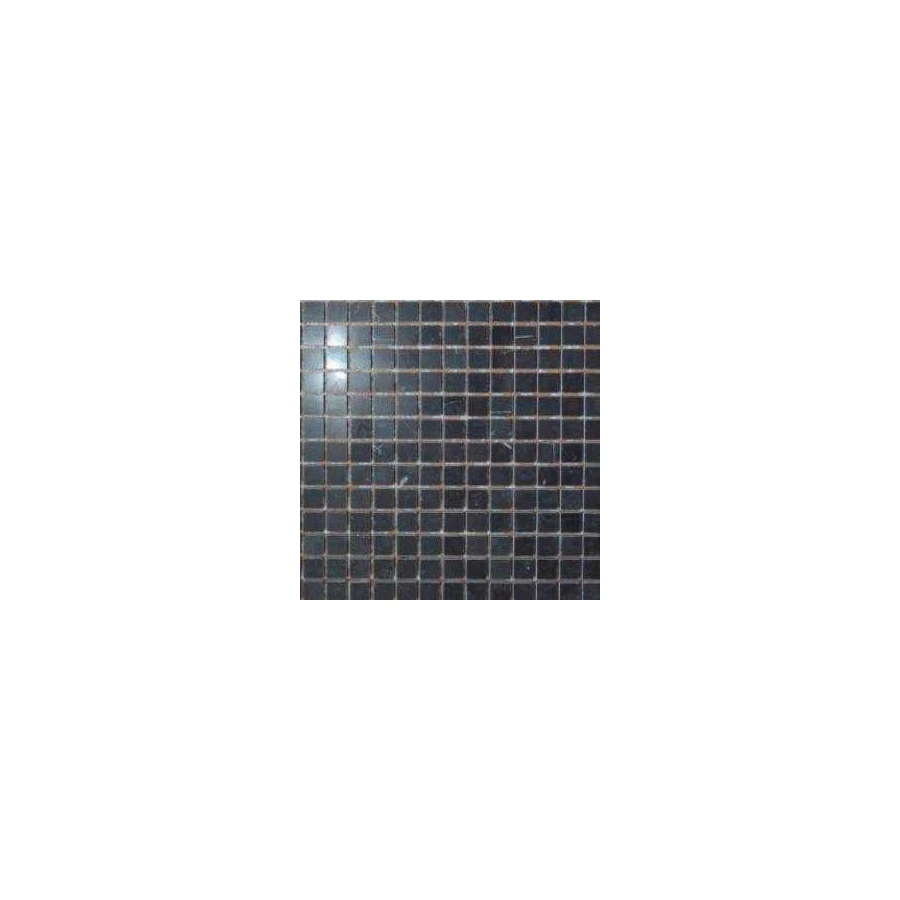 Мозаика из натурального камня Art&Natura Marble Mosaic Nero 15x15 глянцевая черная mm-nero 30,5х30,5 см