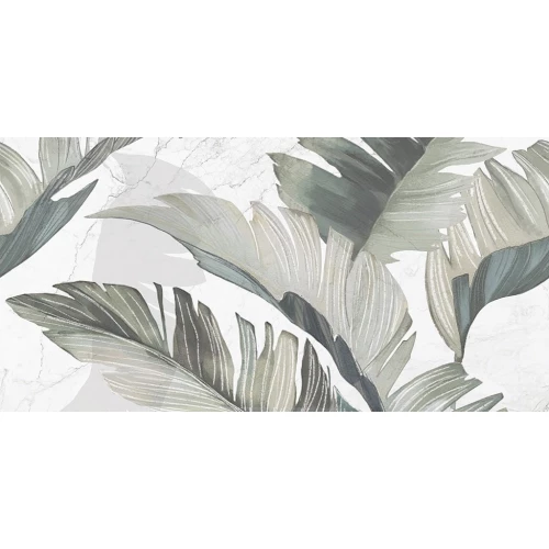 Плитка настенная Azori Saint Laurent Decor 1 матовая зеленая 00-00110091 63х31,5 см