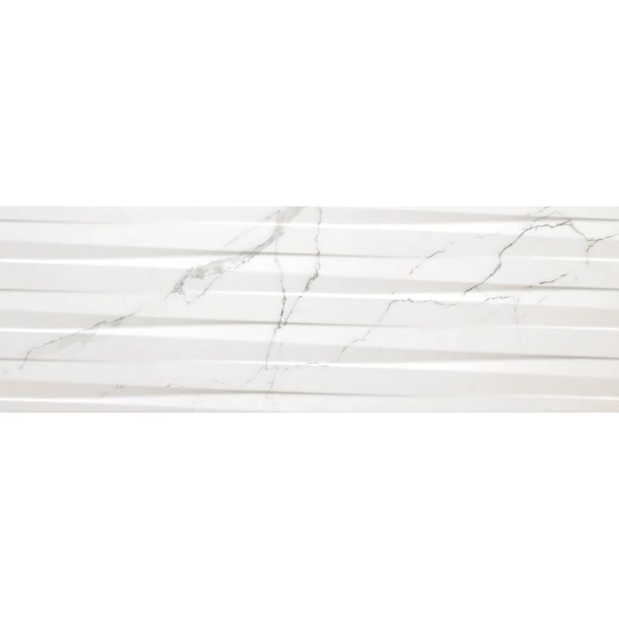 Плитка настенная Cifre Statuario Rlv Mate матовая белая 90х30 см