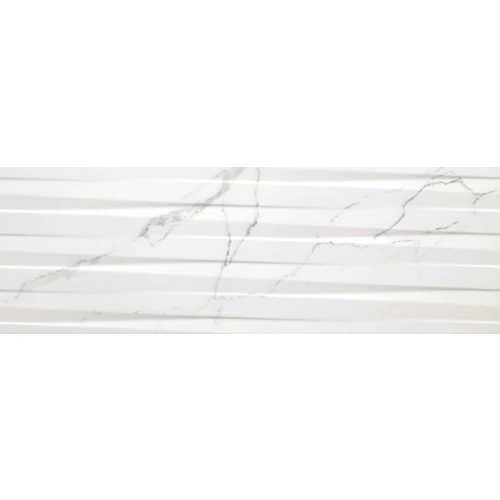 Плитка настенная Cifre Statuario Rlv Mate матовая белая 90х30 см