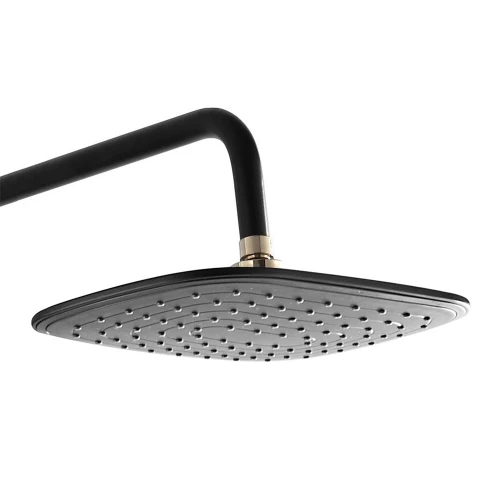 Душевая система Azario с поворотным изливом керамический картридж черный золото AZ-801-2