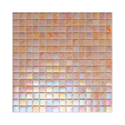 Стеклянная мозаика Rose Mosaic Rainbow сетка 1,5x1,5 глянцевая розовая WB87rosa15*15 32,7х32,7 см