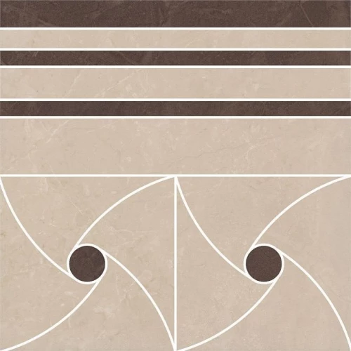 Керамогранит Kerama Marazzi Версаль Декор матовый бежевый ID108T 30x30 см
