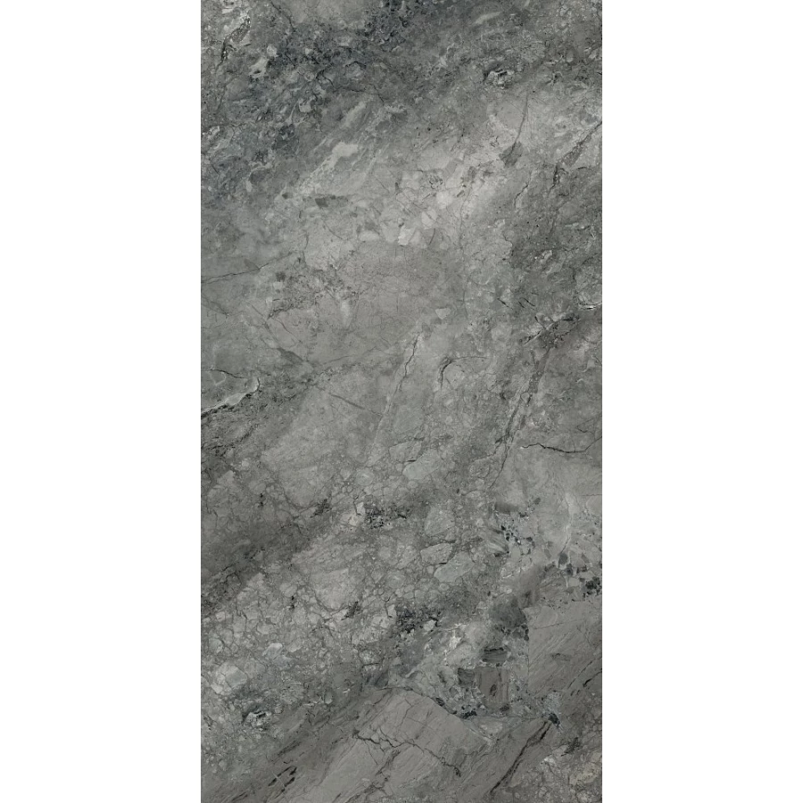 Керамогранит Vitra MarbleSet Иллюжн 7 Лаппатированный темно-серый 60х120 см