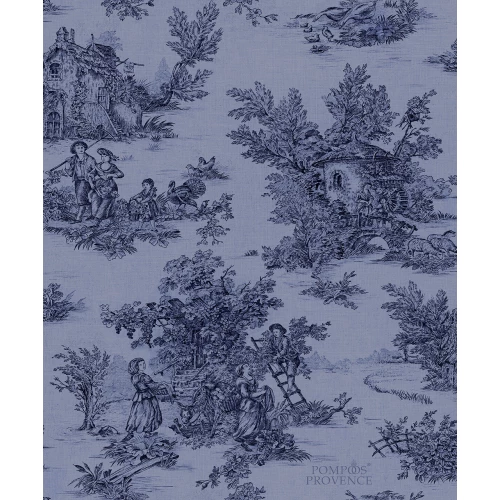 Обои флизелиновые Marburg Glööckler Pompöös Provence синие 35627 0,53х10,05 м