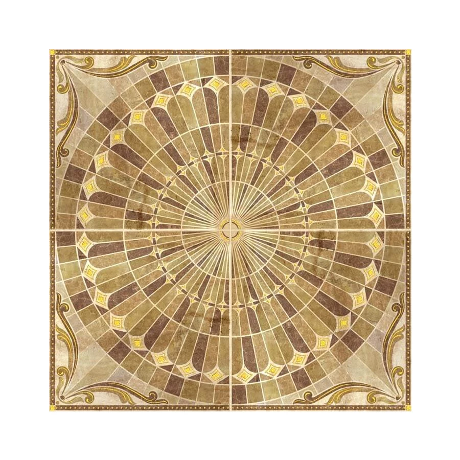 Плитка напольная Cerpa Ceramica Grecia Roseton матовая бежевая 45х45 см