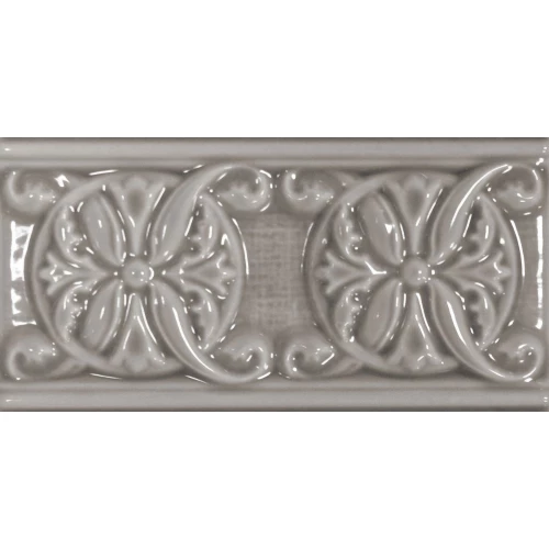 Плитка настенная Cevica Plus Classic 10 Cement глянцевая серая CV62758 15х7,5 см