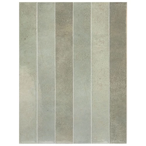 Плитка настенная Equipe Verticale Green Field глянцевая зеленая 31923 40х5 см