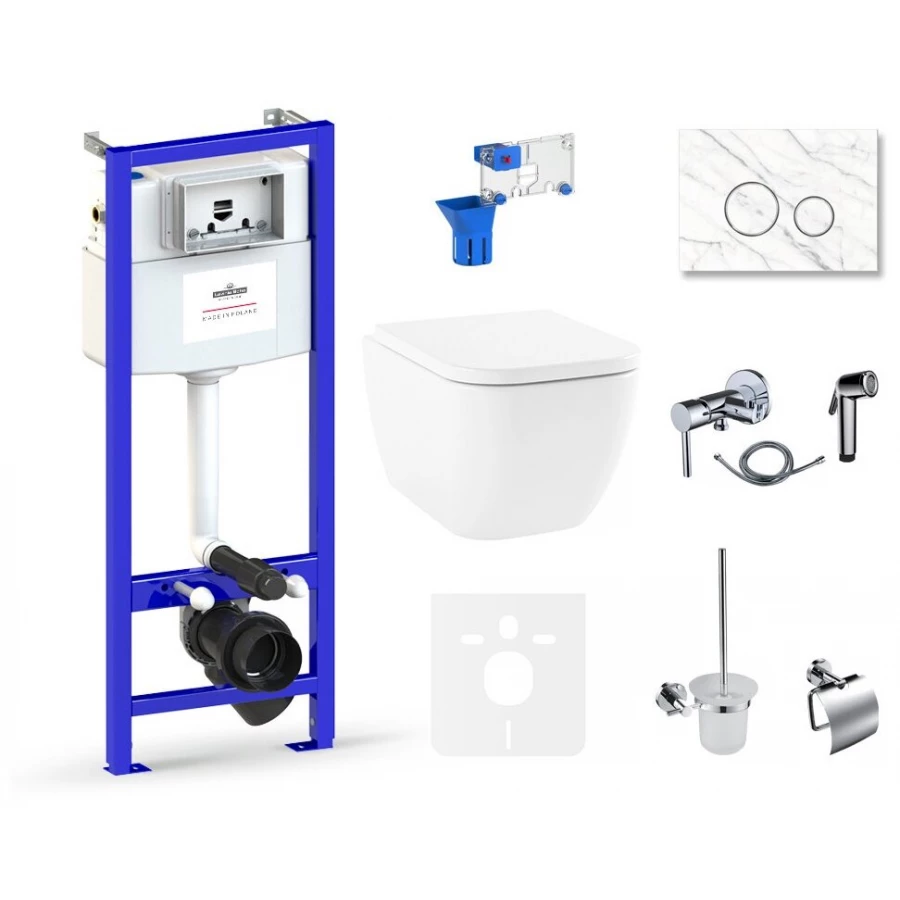 Унитаз Lavinia Boho Relfix One Rimless 75110585 (комплект 10 в 1)