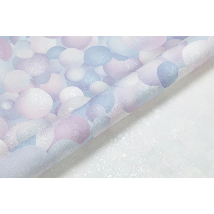 Обои флизелиновые Palitra Home Bubbles HomeColor голубые HC71650-65 1,06х10,05 м