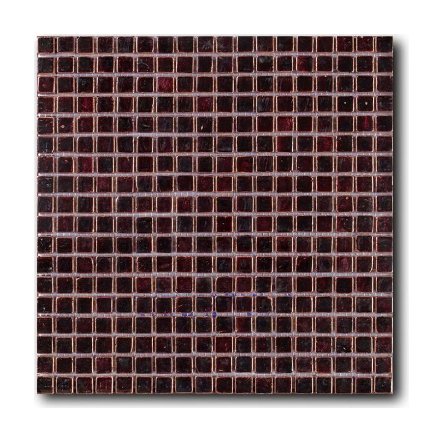 Мозаика из натурального камня Art&Natura Equilibrio сетка 15x15 глянцевая бордовая 008B-plus 30х30 см