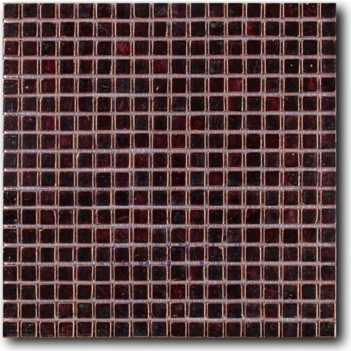 Мозаика из натурального камня Art&Natura Equilibrio сетка 15x15 глянцевая бордовая 008B-plus 30х30 см