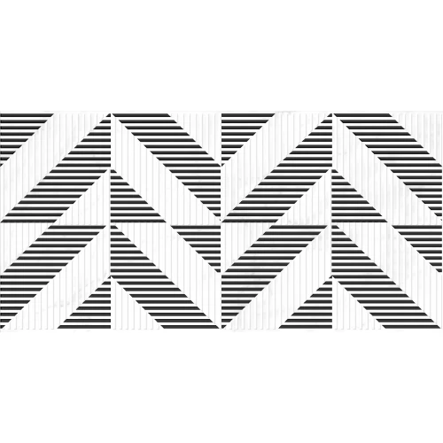 Настенная вставка Cersanit Calacatta шеврон белый А15925 59,8х29,8 см