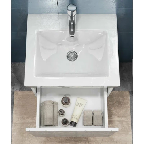 Тумба под раковину Vigo Land 500-0-1 навесная белый 018