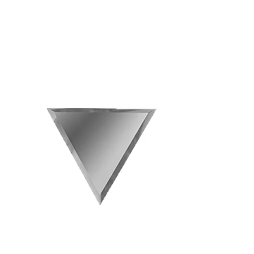 Зеркальная серебряная плитка ДСТ ПОЛУРОМБ внутренний РЗС1-02(вн) 30х25,5 см