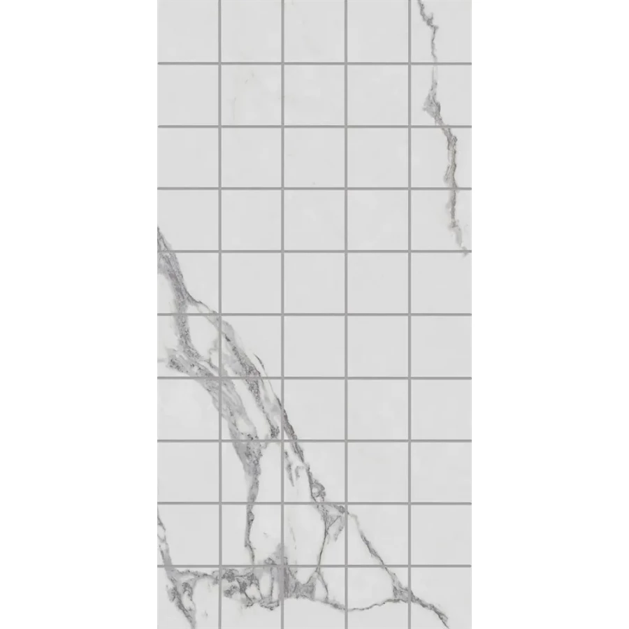 Декор чипсет Kerama Marazzi Коррер обрезной глянцевый белый KMD2PTG003BR 60x30 см