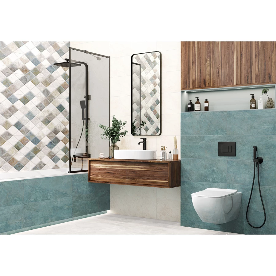 Плитка настенная Delacora Bryston 7 шт в уп 53,508 м в пал WT15BRY55R 74х24,6 см