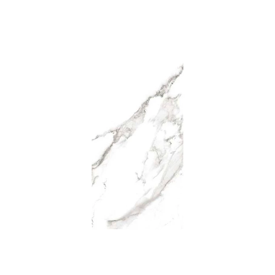 Керамогранит Casalgrande Padana Marmoker Statuario Grigio Lucido глянцевый белый 120х60 см
