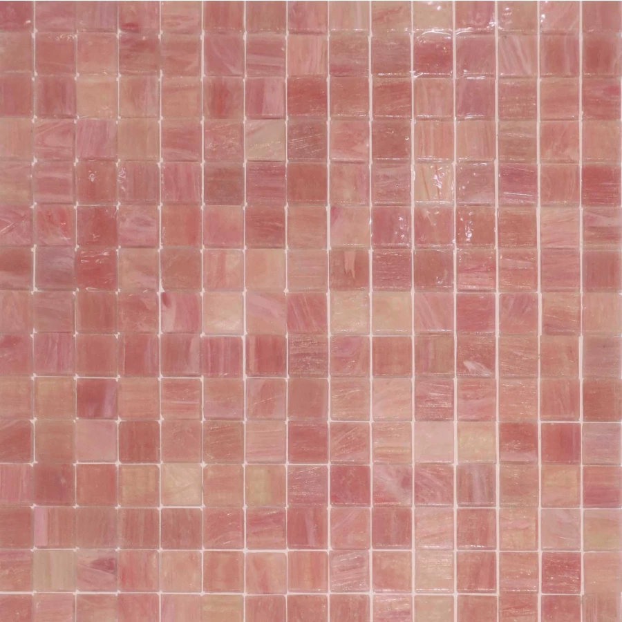 Мозаика стеклянная Trend Brillante Opale 263 с авантюрином 2x2 глянцевая розовая Br263-kg 31,6х31,6 см