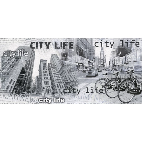 Декор InterCerama Viva серый 50*23 см