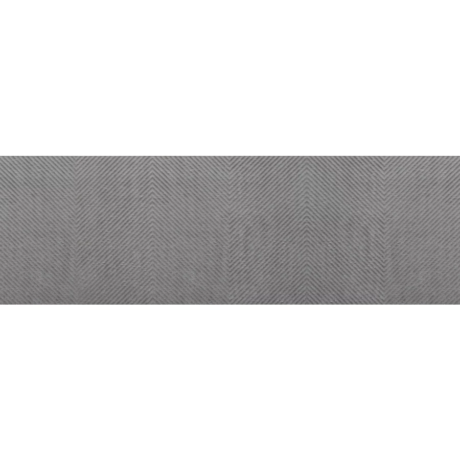 Плитка настенная Eurotile Ceramica Вуиттон рельеф ёлочка матовая серая 645 100x32,5 см