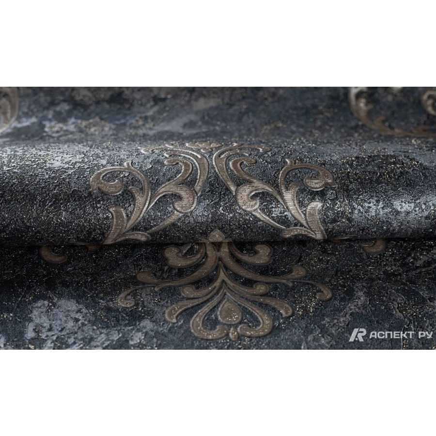 Обои флизелиновые Аспект Кармен черные 70570-42 1,06х10,05 м