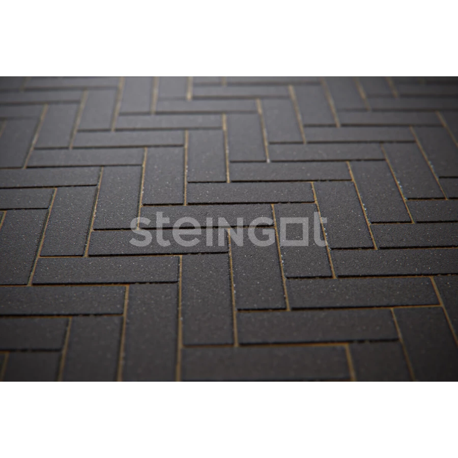 Тротуарная плитка Steingot Паркет Черная 25322 240х80х60 мм