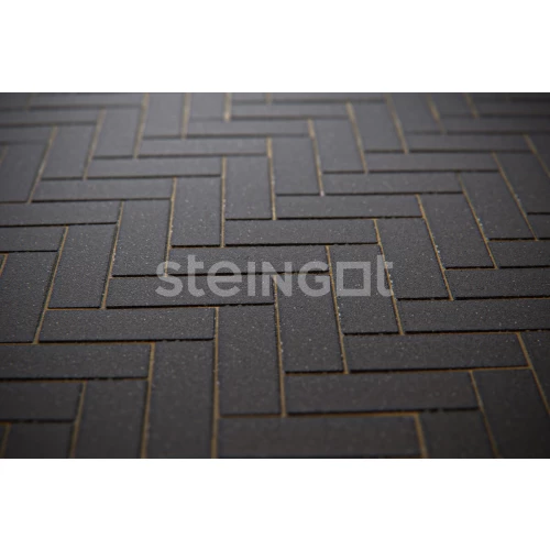 Тротуарная плитка Steingot Паркет Черная 25322 240х80х60 мм