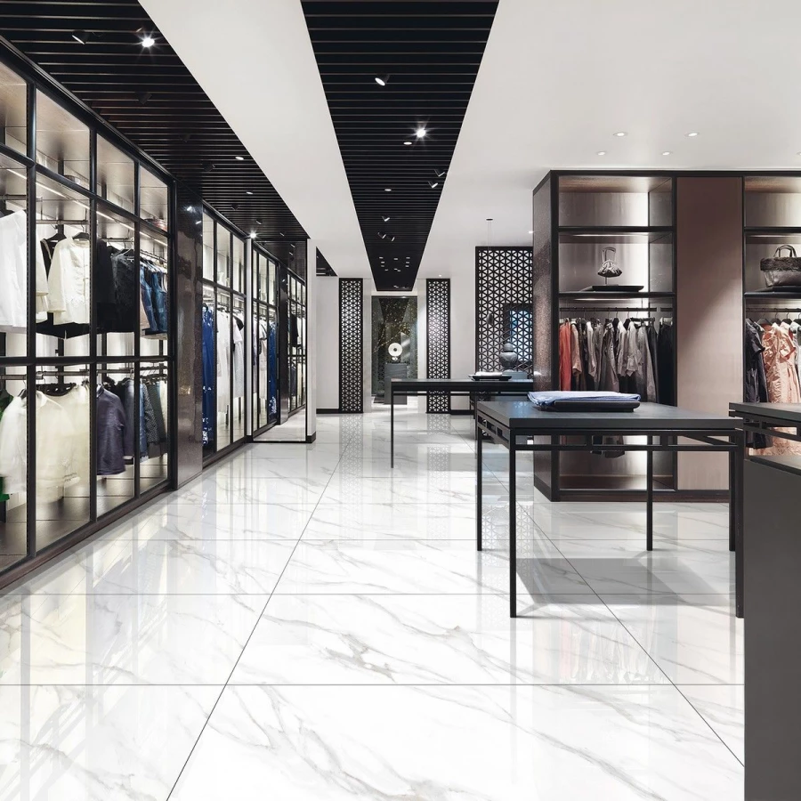 Керамогранит Neodom Classic Marble Statuario Royal Matt матовый белый N20523 120x120 см