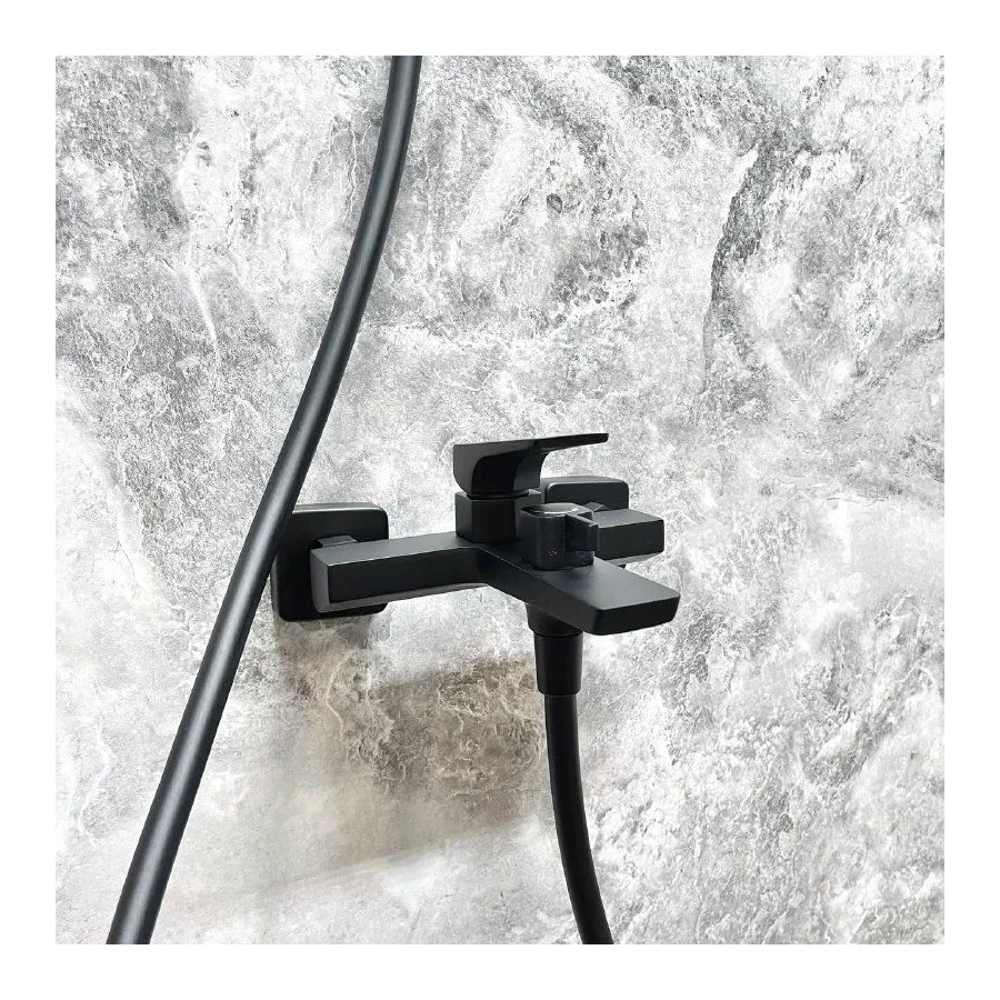 Смеситель для ванны Haiba черный HB60726-7