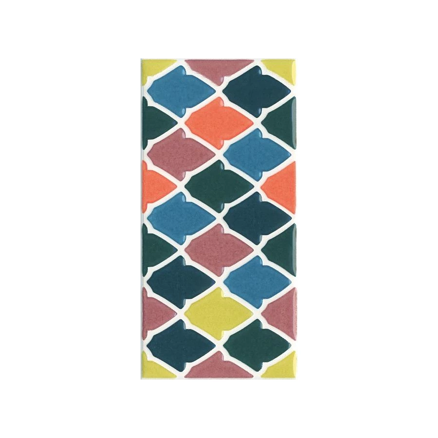 Декор Kerama Marazzi Алькасар многоцветный 7,4х15 см