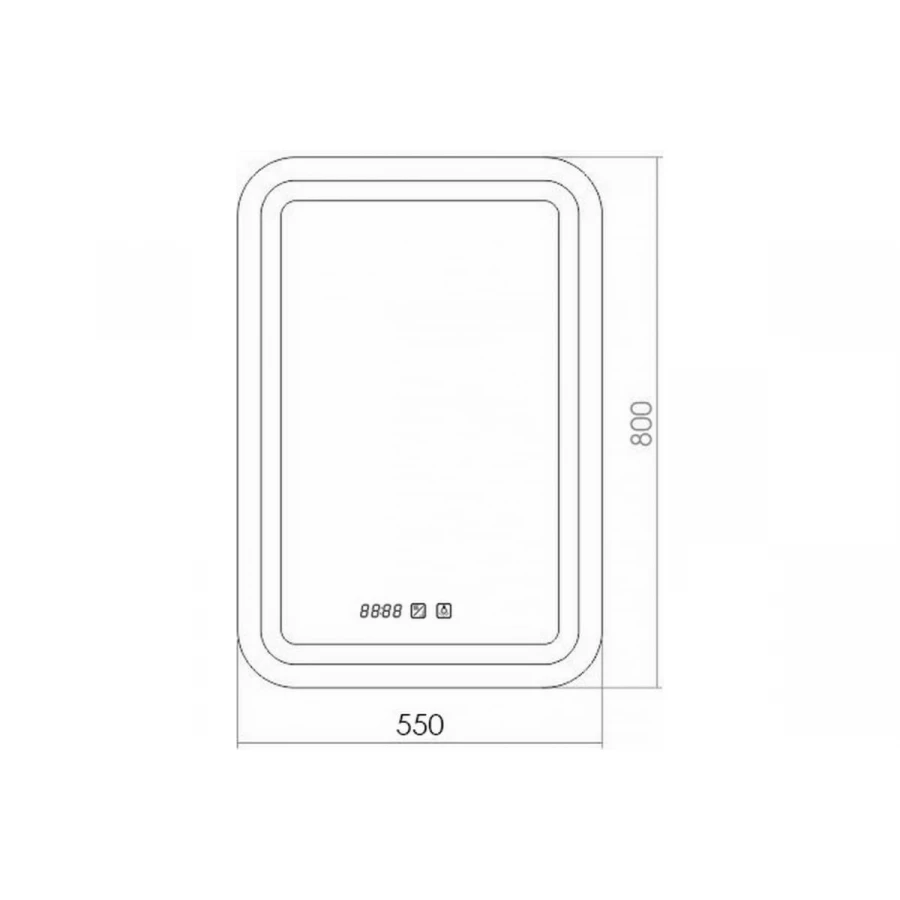 Зеркало MixLine Мальта-3 548625 55x80 см