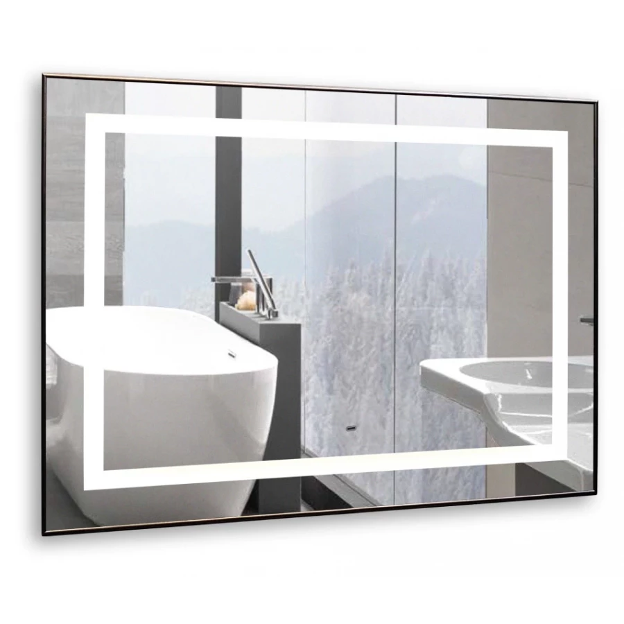 Зеркало Silver Mirrors сенсорный выключатель Саурон LED-00002509 80x60 см