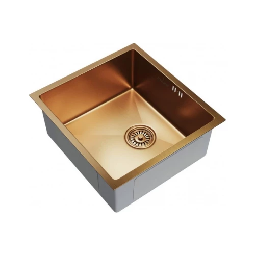 Мойка MixLine PRO подстольный монтаж вып 3 1/2 20 см с сифоном бронза 548567 45х42 см