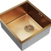 Мойка MixLine PRO подстольный монтаж вып 3 1/2 20 см с сифоном бронза 548567 45х42 см