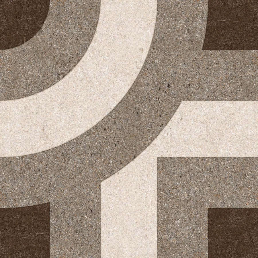 Керамогранит Gresant Artstone Infinia Collection Spin Menta Brown Matt матовый коричневый 40х40 см