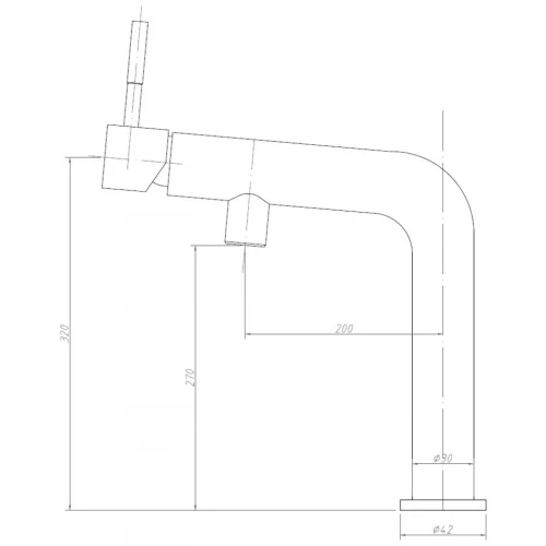 Смеситель для кухонной мойки Esko K6 K6