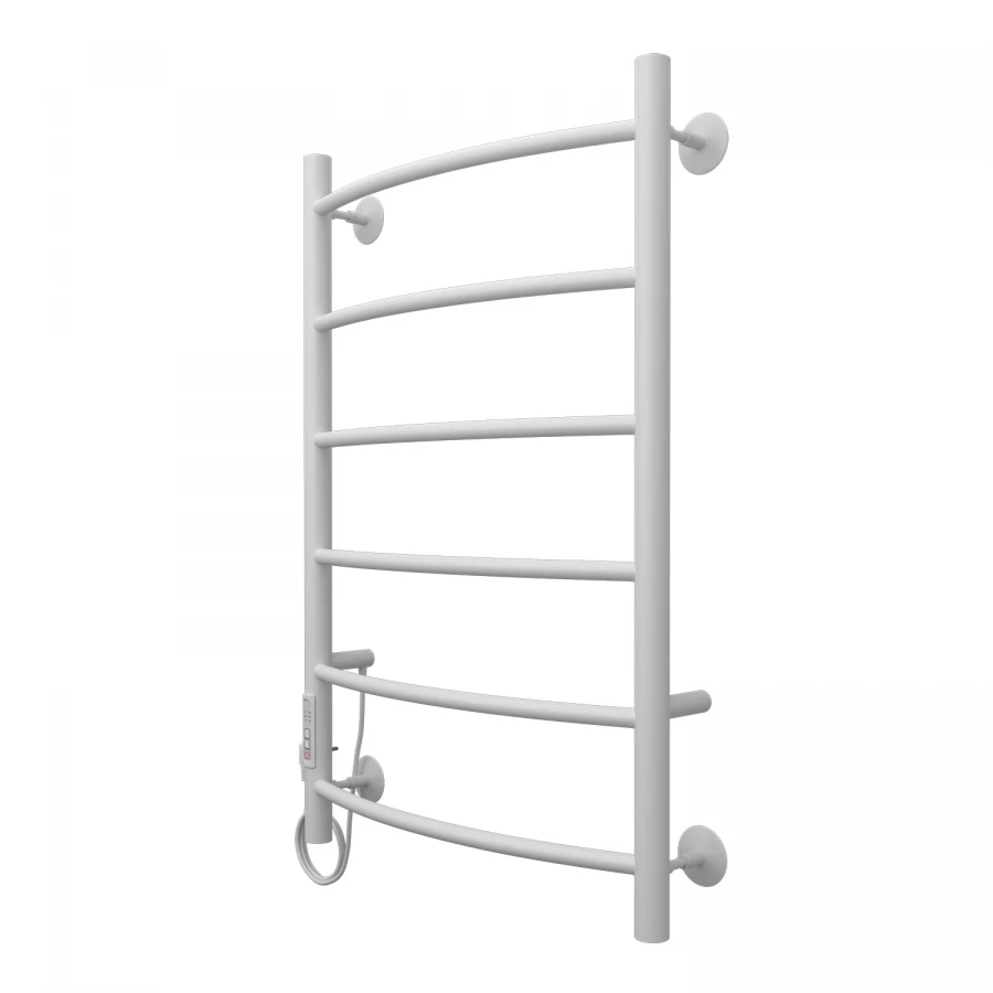 Полотенцесушитель электрический Azario Verona 6 секций тен слева белый AZ04758W 50x80 см